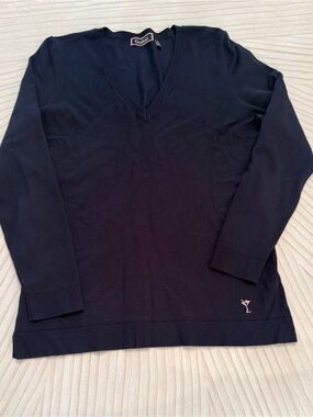Golftini Navy V-Neck Sweater for Women